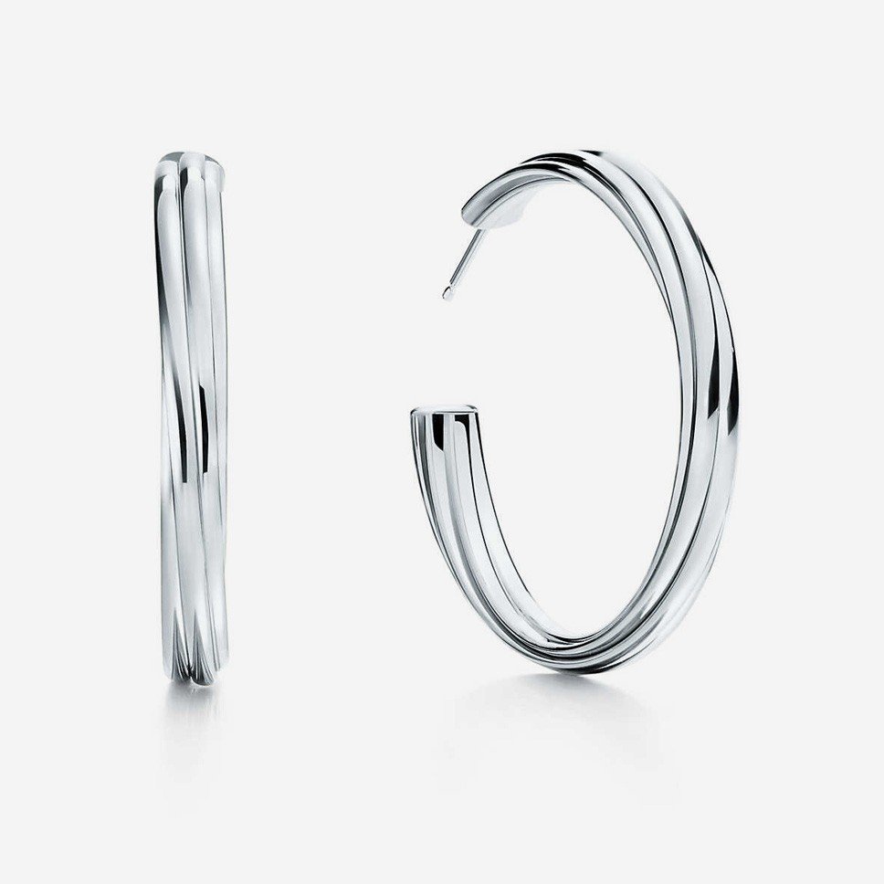 jewellery-product-8.jpg Molten Hoops in Silver - Image 1